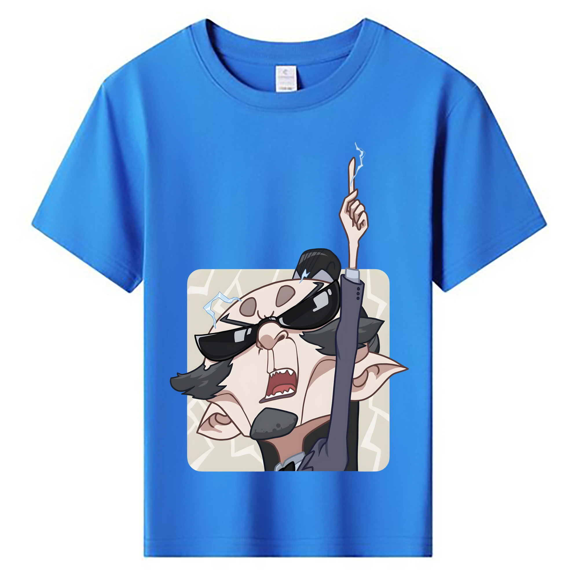 （画像用） Ne Zha 2 ナタ 魔童の大暴れ 綿100％キッズTシャツ（フロントプリント）